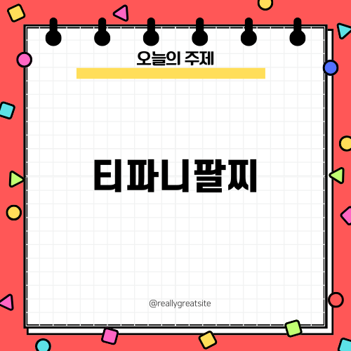 나의 사랑스러운 티파니팔찌