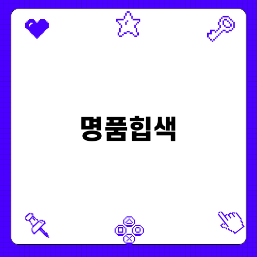 스타일리시한 명품힙색의 매력