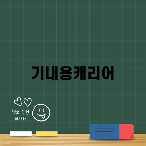 편리한 기내용캐리어 선택하기